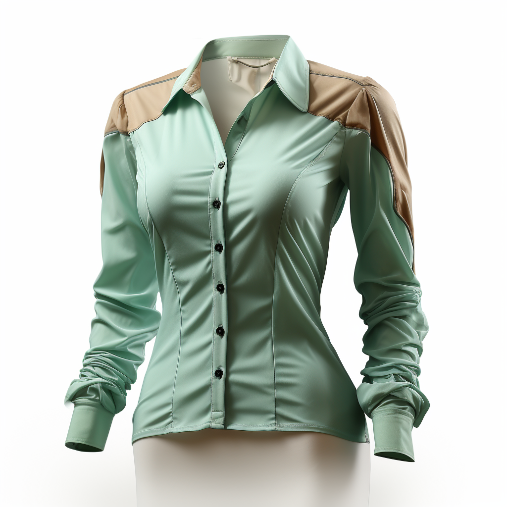 CROPPED PATCHWORK NYLON SHIRT